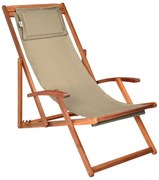 Jurhan Záhradné lehátko SIENA, 65x87x102cm, bežová