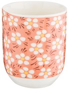 Lososový kalíšok na čaj kytičky - Ø 6 * 8 cm