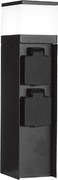 Vonkajšia lampa s 2 zásuvkami 1xG9/11W/230V IP44