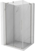 Mexen Velar L, sprchový kút s posuvnými dverami 110 x 70 cm, 8mm číre sklo, brúsená oceľ, 871-110-070-03-97