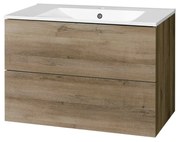 Mereo Mereo, Aira, kúpeľňová skrinka s keramickým umývadlom 81 cm, MER-CN741
