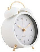 Budík Karlsson KA5998WH Twin Bell, 14cm