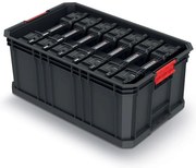 Prepravný box C, 52 × 32,9 × 21 cm, 7 organizérov, čierna