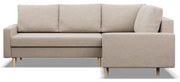 Rohová rozkladacia sedacia súprava ETNA II Pravá Béžová