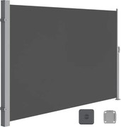 Bočná markíza HORIZON na terasu, 200x350cm, šedá SongmicsHome