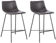 2x Barová stolička Hawaj CL-845-4 | tmavo šedá