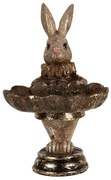 Dekorácia králik s miskou - 11*9*15 cm