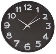 Nástenné hodiny City black, pr. 30,5 cm, plast
