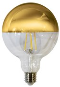 Dekoračná LED žiarovka so zrkadlovým vrchlíkom E27 teplá 3000k 7w 806 lm zlatá