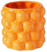KERAMICKÝ KVETINÁČ ORANGE 15X17 CM ORANŽOVÁ