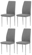 Sada jedálenských stoličiek DCL-379 GREY2, 4 ks