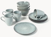 Ručne vyrobená raňajková súprava Nordic Sea, 4 osoby, 12 ks