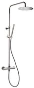 Sprchový systém SAT na stenu s termostatickou batériou PVD Gun Metal SATDASSTK, 1 ks