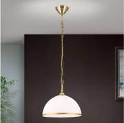 Orion HL 6-1809/1 - Luster na reťazi OLD LAMP 1xE27/40W/230V biela/mosadz