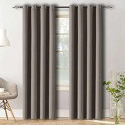 Sivo hnedý záves OXFORD 140x250 cm Zavesenie: Riasiaca páska
