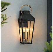 Hinkley HK-DAWSON-L - Vonkajšie nástenné svietidlo DAWSON L 2xE14/40W/230V IP44