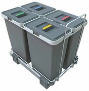 Elletipi Vstavaný odpadkový kôš ECOFIL, 8 + 8 + 8 + 8 l