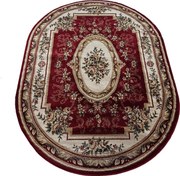 DY Červený oválny koberec s orientálnym vzorom Exclusiv 04 N Rozmer: 200x290 cm