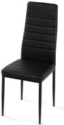 Noela Jedálenská stolička z umelej kože TINO čierna