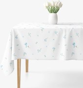 Goldea hranatý obrus 100% bavlnené plátno - nezábudky 80 x 80 cm