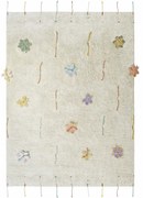 Krémový bavlnený detský hrací koberec 120x160 cm Wildflowers – Lorena Canals