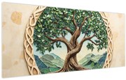 Obraz – Prepletený strom života (120x50 cm)