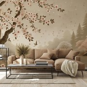 Fototapeta - Sakura pri rieke (147x102 cm)