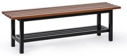 Šatníková lavička SITO, 1500 mm, hnedá