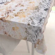 Biante Zamatový obdĺžnikový obrus Tamara TMR-008 Hnedé a sivé popínavé rastliny 50x100 cm