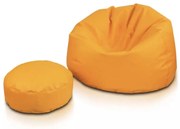 INTERMEDIC SK Sedací vak Sakwa M – ekokoža, 200 L, kompaktný vak na sedenie Farba: E04 - Oranžová