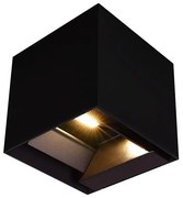 LED solárne nástenné svietidlo senzor LED/9W/3,7V 3000-5000K IP65 čierne