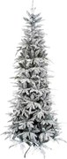 Umelý vianočný stromček 3D Jedľa Biela Štíhla 180cm