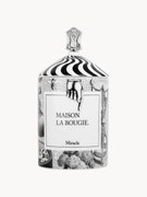 Ručne vyrobená vonná sviečka Miracle (ambra, ruža a pačuli)