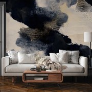 Fototapeta - Čiernobiela abstrakcia so vzorom (147x102 cm)