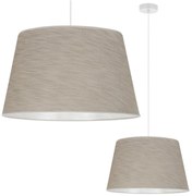 Závesné svietidlo Len, 1x béžové textilné tienidlo, (fi 44 cm), w