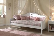 Detská denná posteľ Amori Biela romantická 90x200 cm