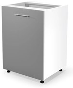 Dolná skrinka Vento D-60/82, biela / sivá