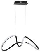 LED Luster na lanku TESORO LED/48W/230V čierna