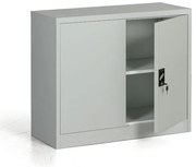 Kovová spisová skriňa, demontovaná, 1 polica, 950 x 800 x 400 mm, sivá