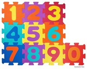Plastica 91627 puzzle koberec Čísla 26 ks