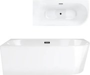 Rohová vaňa Corsan Intero 150 x 74 Montáž ľavostranná Grafitová zátka