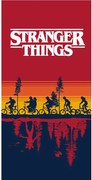 Bavlnená osuška Stranger Things - motív Upside Down | 70 x 140 cm