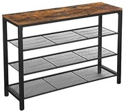 Stojan na topánky, 3 drôtené police, 72x100x30