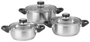 Ernesto® Súprava hrncov z nehrdzavejúcej ocele, 6-dielna (100364268)