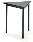 Stôl SONITUS TRIANGEL, 700x700x720 mm, linoleum - tmavošedá, antracit