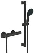 Sprchová batéria GROHE Precision Start so sprchovacím setom 150 mm čierna matná 345972431