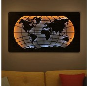 Li-Go 4868/DUB2 - LED Nástenná dekorácia LED/24W/230V 110x60 cm dub/mapa sveta