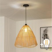 Brilagi - LED luster na lanku CERIA BOHO 1xE27/40W/230V pr. 50 cm hnedá