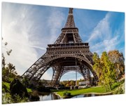 Obraz - Eiffelova farebná veža (90x60 cm)