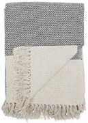 Bloomingville Prehoz z recyklovanej bavlny Grey 160 × 130 cm